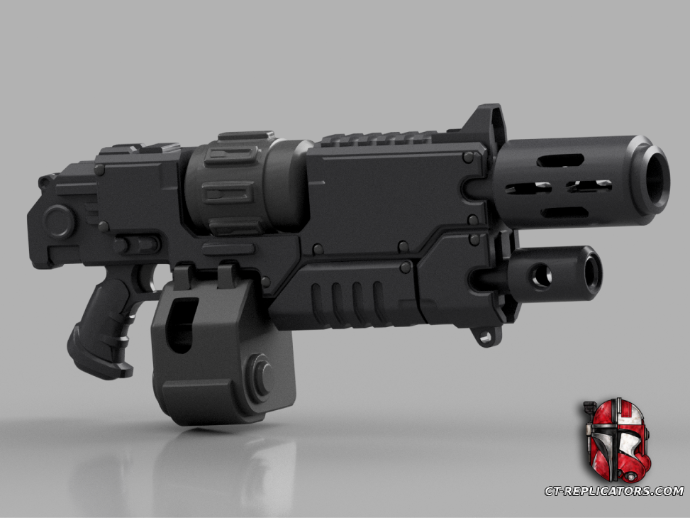 STL 3D Print Files Bolter Melta Combi Hybrid SM2 3D print files Replica Cosplay 3D print model