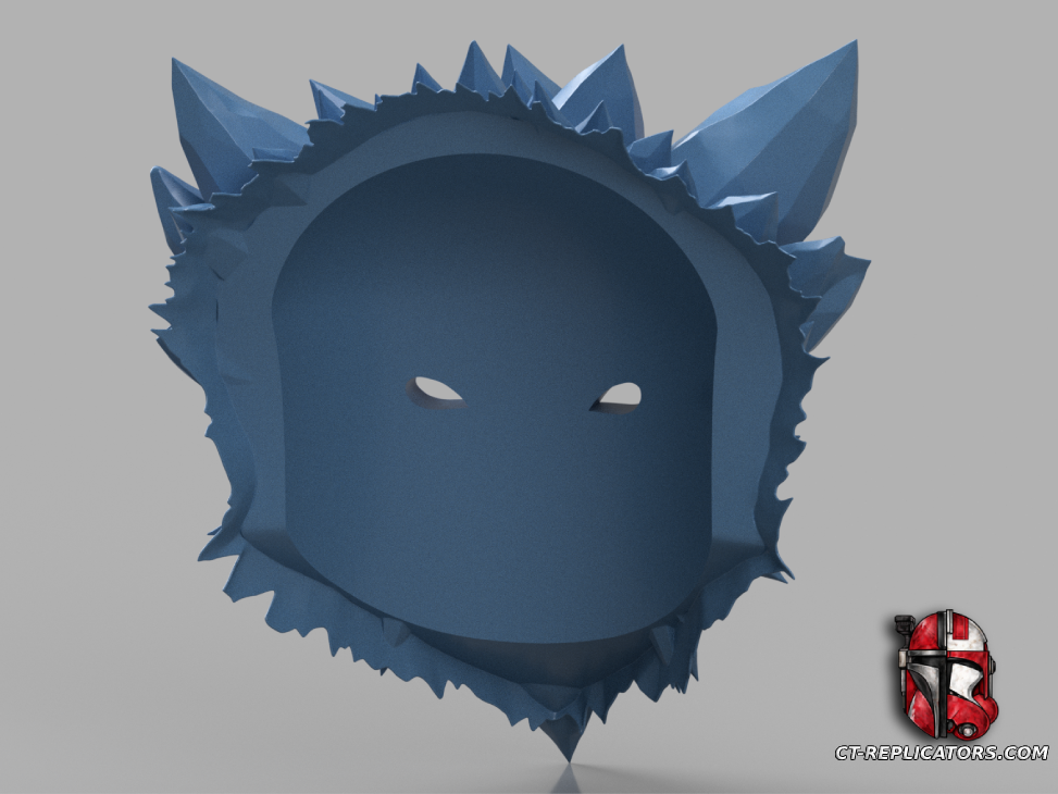 STL 3D Print Files Glacial Malphite Head - League Of Legends Cosplay 1:1 Replica