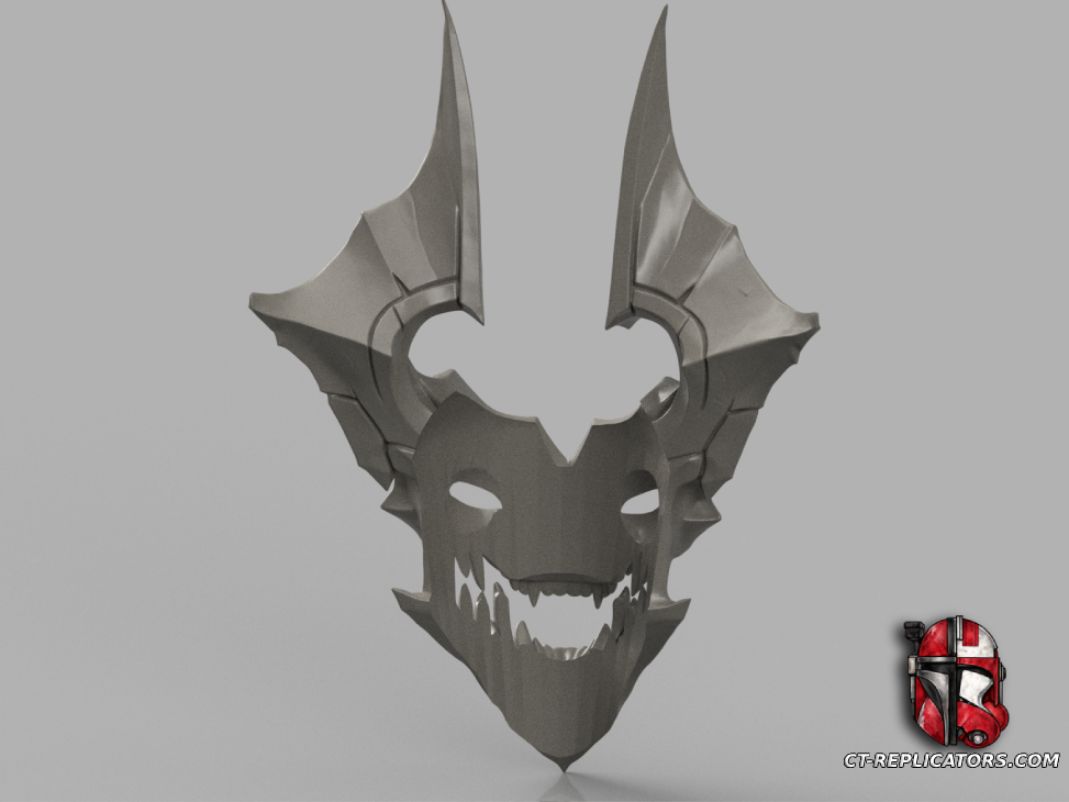 STL 3D Print Files Vision of the fallen Tryndamere mask - League Of Legends Cosplay 1:1 Replica