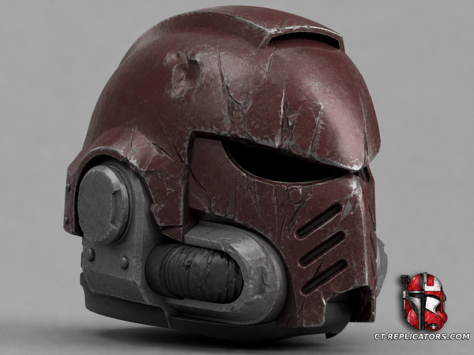 STL 3D Print Files Marine Helmet Veteran Damaged Primaris Astartes Helmet MK10 Helmet Cosplay 1:1