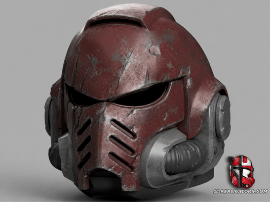 STL 3D Print Files Marine Helmet Veteran Damaged Primaris Astartes Helmet MK10 Helmet Cosplay 1:1