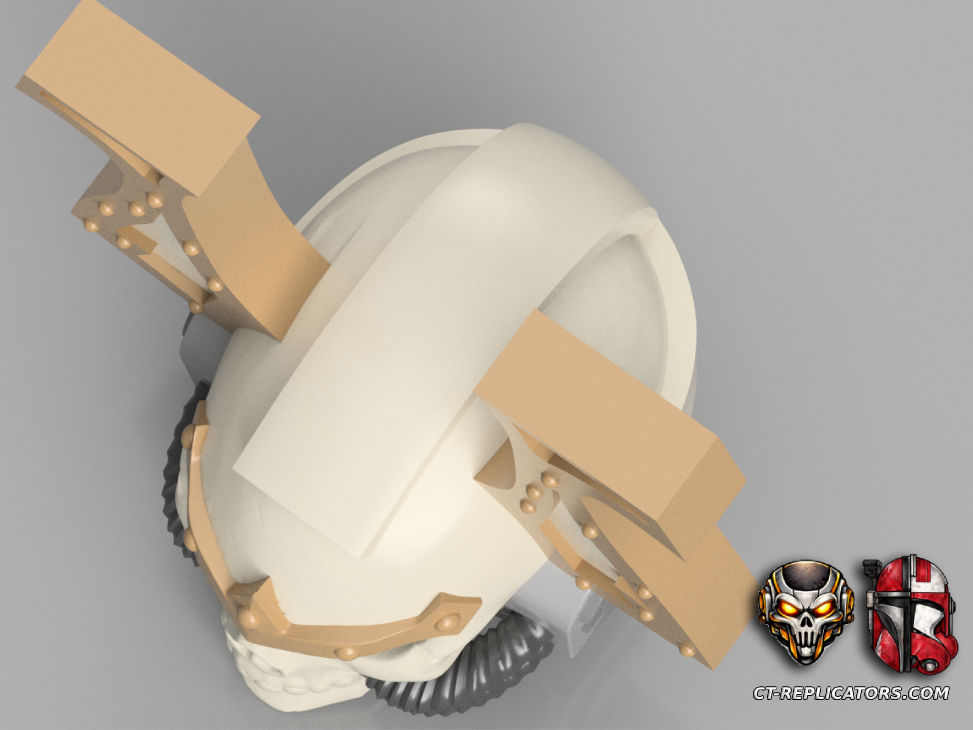 World Eaters Corn Berzerker Chaplain MK7 Space Marine Helmet Cosplay 1:1