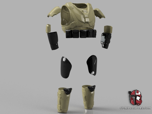 STL 3D Print Files Helldivers 2 - SC-30 Trailblazer Scout Armor DIY KIT Cosplay 1:1