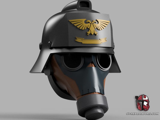 STL 3D Print Files Death Korps of Krieg Zealot Veteran Helmet Cosplay Replica 1:1 Warhammer 40k