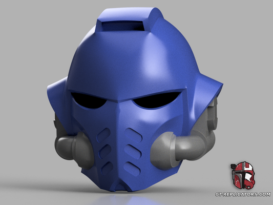 STL 3D Print Files Tacticus Intercessor Marine Helmet 1:1 Replica Cosplay WH40K