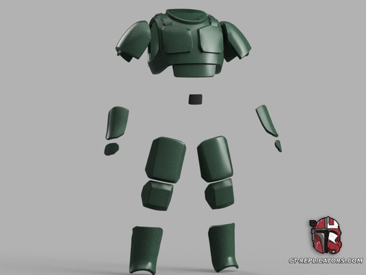 STL 3D Print Files Cadian Imperial Guardsman Shock Trooper Armor Cosplay Replica 1:1