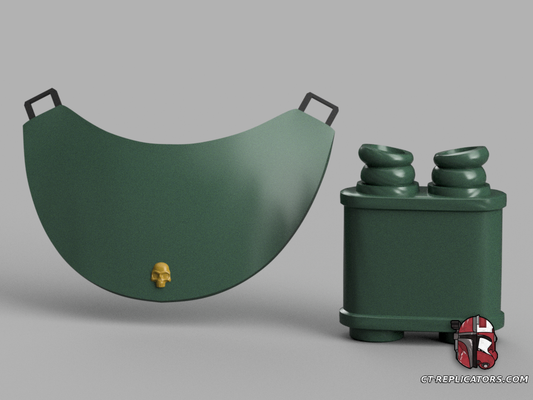 STL 3D Print Files Cadian Imperial Guardsman Shock Trooper Rangefinder and Chest Armor 1:1 Cosplay Replica