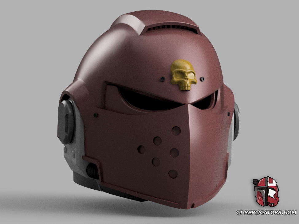 STL 3D Print Files Amazon Secret Level Space Marine Helmet 1:1 Cosplay Replica