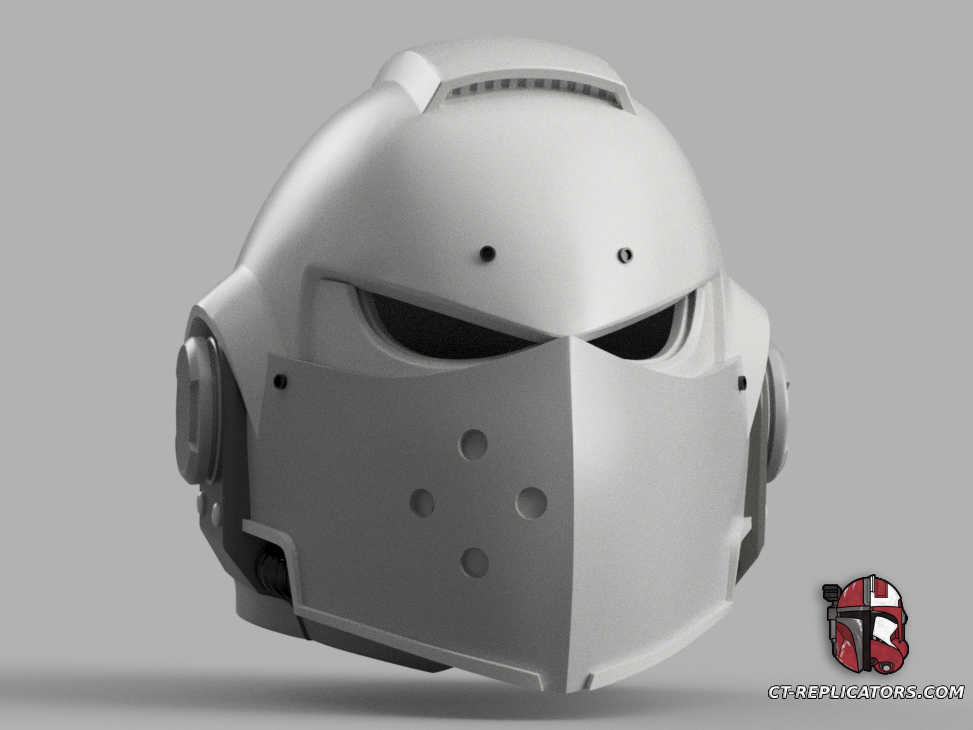 STL 3D Print Files Amazon Secret Level Space Marine Helmet 1:1 Cosplay Replica