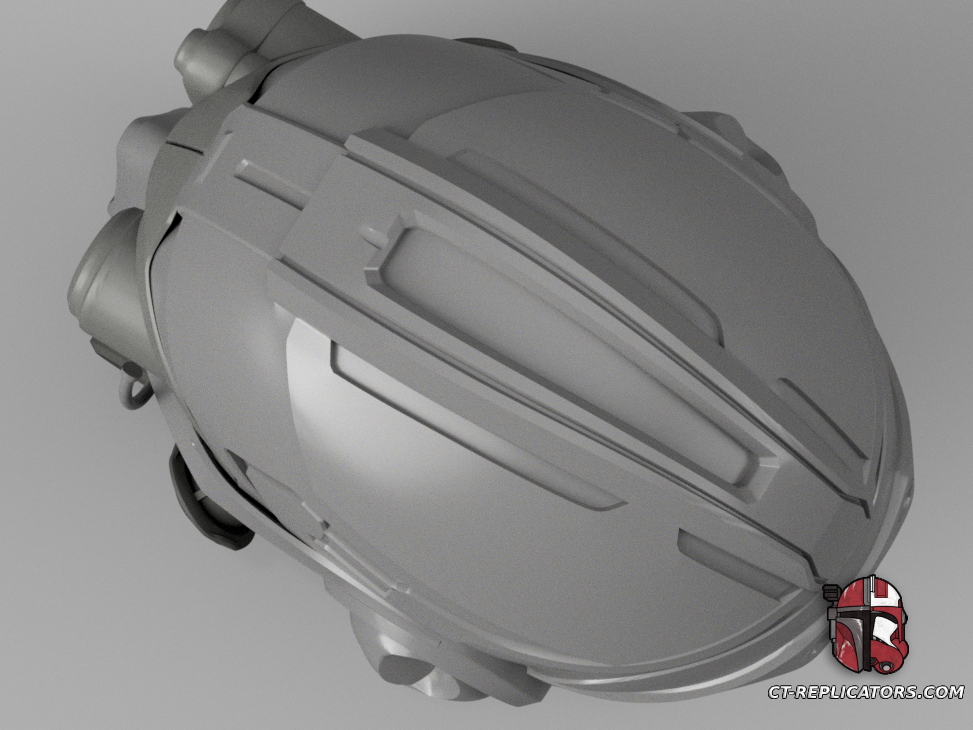STL 3D Print Files Tech Priest Helmet SpaceMarine 2 Cosplay 1:1 Replica Variant 2