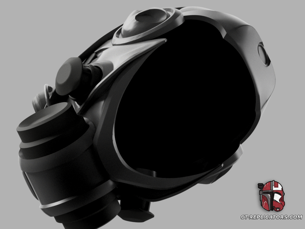 STL 3D Print Files Tech Priest Helmet SpaceMarine 2 Cosplay 1:1 Replica Variant 2