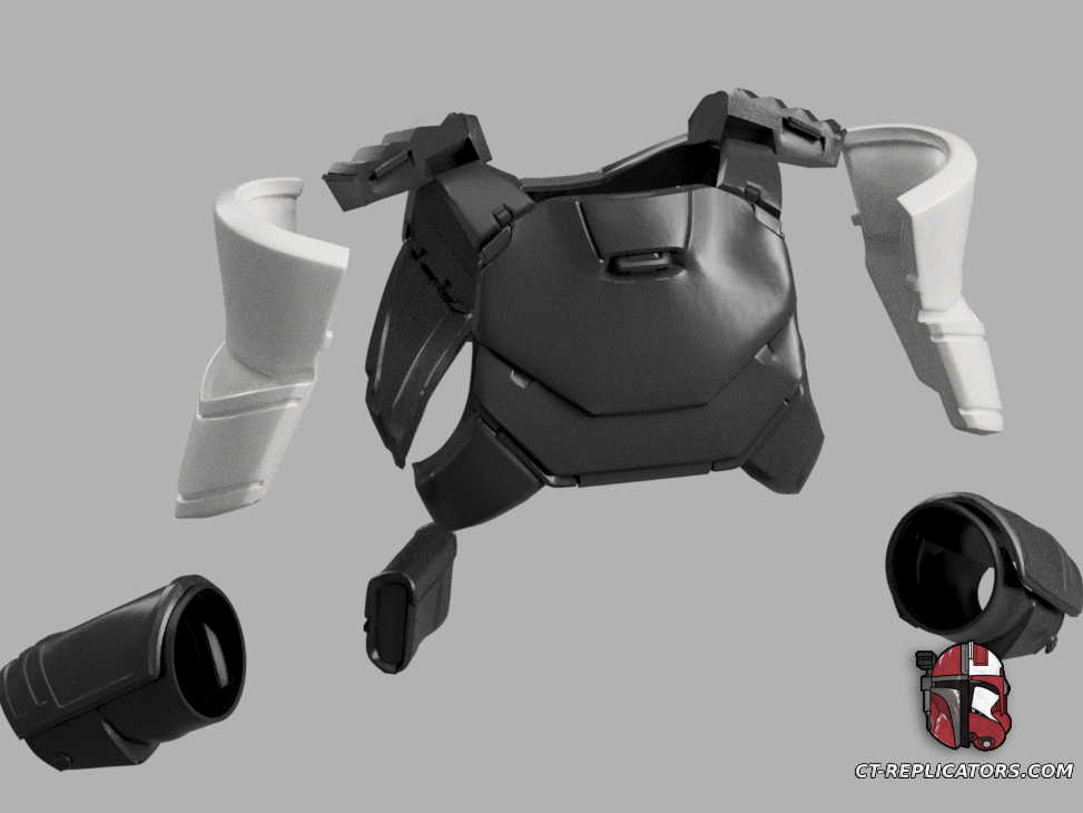 STL 3D Print Files Helldivers 2 RE-2310 Honorary Guard Armor Diy KIT Cosplay 1:1 scale