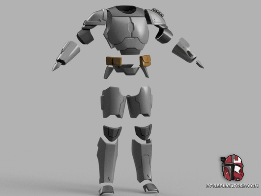STL 3D Print Files FORTNITE Mandalorian Armor STRENGTH Star Wars 1:1 Replica Cosplay
