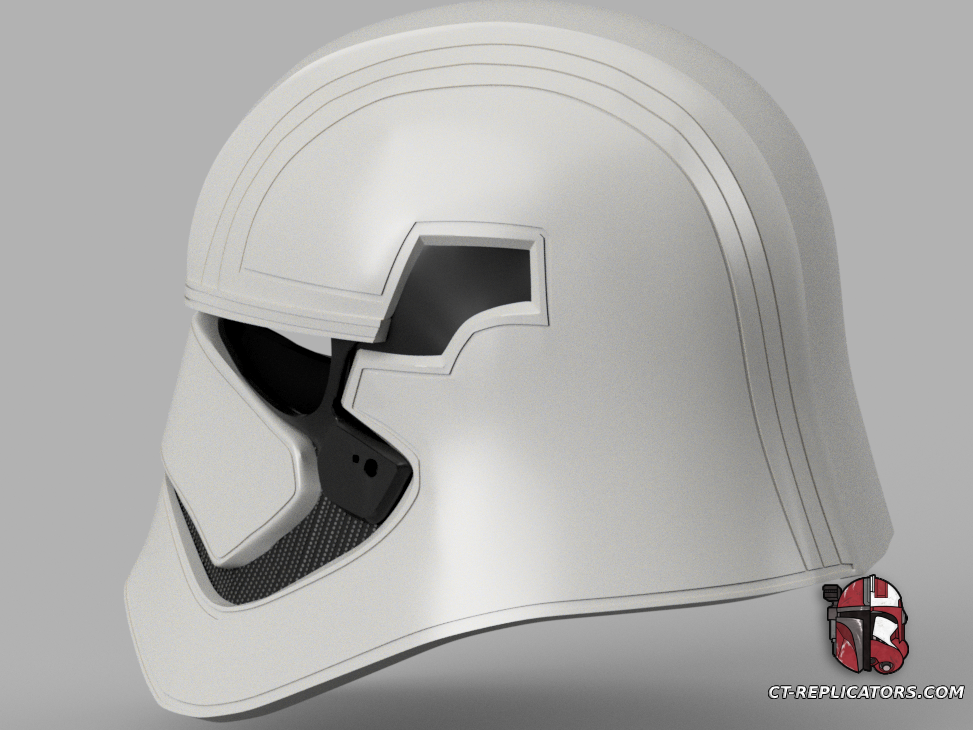 STL 3D Print Files Captain Phasma Helmet TFA TLJ Star Wars 1:1 Replica Cosplay
