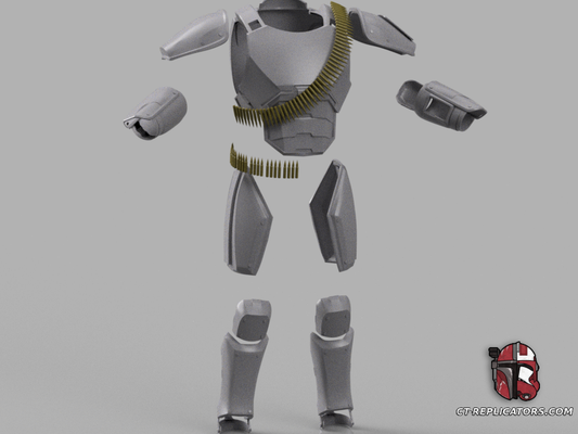 STL 3D Print Files Helldivers 2 G-66 LAWMAKER Armor Diy Kit Cosplay 1:1
