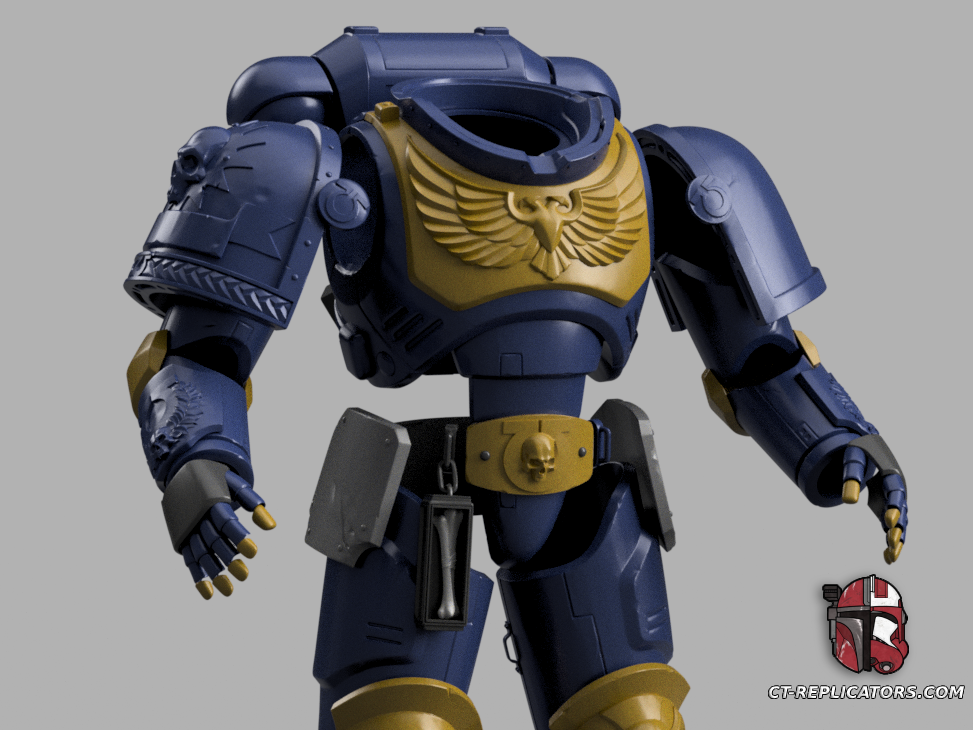 Victrix Bulwark Honour Guard Eagle Ultramar Ultra SpaceMarine Armor Space 3D print files Replica Cosplay 3D print model files 1:1 Scaled for 2M
