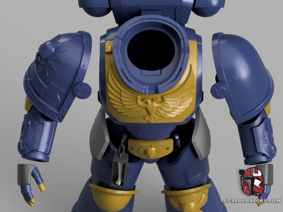Victrix Bulwark Honour Guard Eagle Ultramar Ultra SpaceMarine Armor Space 3D print files Replica Cosplay 3D print model files 1:1 Scaled for 2M