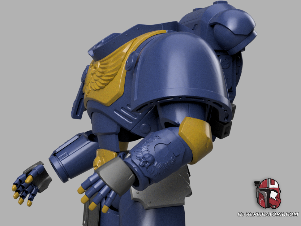 Victrix Bulwark Honour Guard Eagle Ultramar Ultra SpaceMarine Armor Space 3D print files Replica Cosplay 3D print model files 1:1 Scaled for 2M