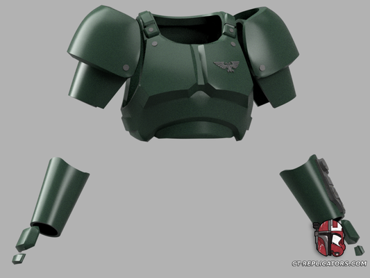 STL 3D Print Files Lieutenant Mira Imperial Guardsman Shock Trooper Armor Cosplay Replica Space Marine 1 1:1