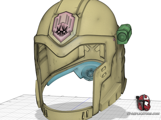 Helldivers 2 - BP-77 Grand Juror Helmet DIY Kit Cosplay 1:1 scale