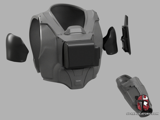 Helldivers 2 SR-24 Street Scout CHESTPLATE AND BACKPLATE Diy KIT Cosplay 1:1 scale