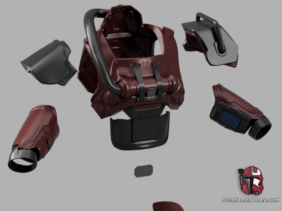 STL 3D Print Files Helldivers 2 I-09 Heatseeker Armor Diy KIT Cosplay 1:1 scale