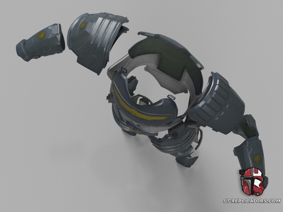 Helldivers 2 BP-77 Grand Juror Armor Diy KIT Cosplay 1:1 scale