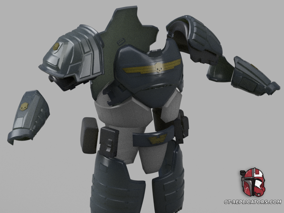 Helldivers 2 BP-77 Grand Juror Armor Diy KIT Cosplay 1:1 scale