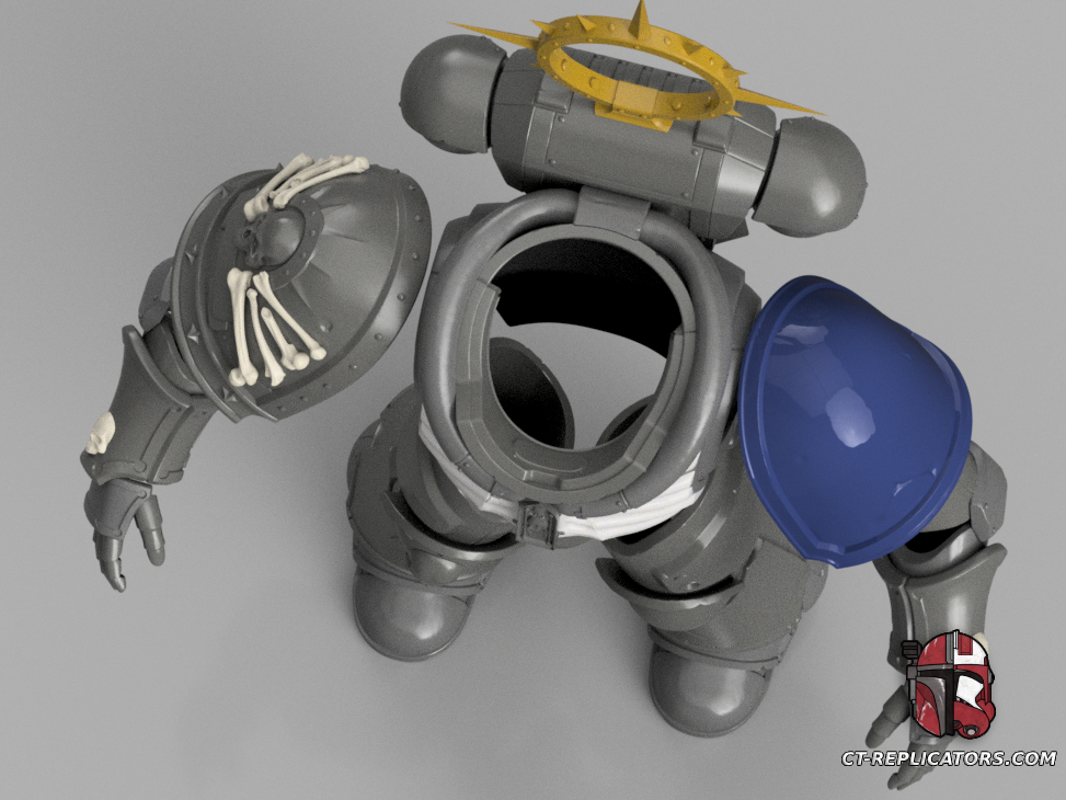 Chaplain Space Marine Armor Space 3D print files Replica Cosplay 3D print model files 1:1 Scaled for 2M
