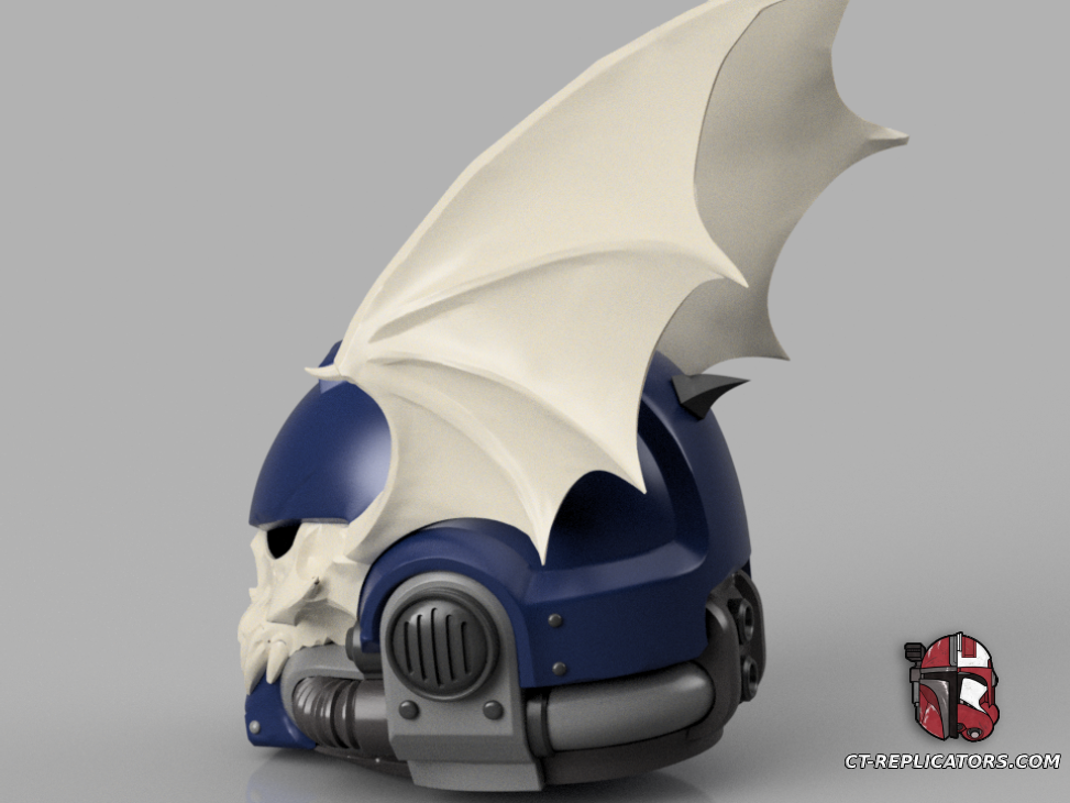 STL 3D Print Files Night Lord Space Marine 2 Helmet PVP Update 1;1 Replica Cosplay