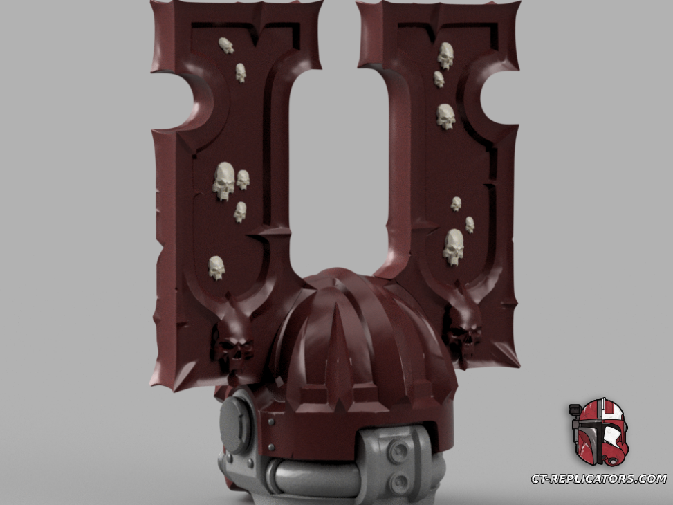 STL 3D Print Files Khorne Berserker Heretic Primaris Space Marine PVP Update Chaos Helmet MK X MK 10 Helmet Cosplay 1:1