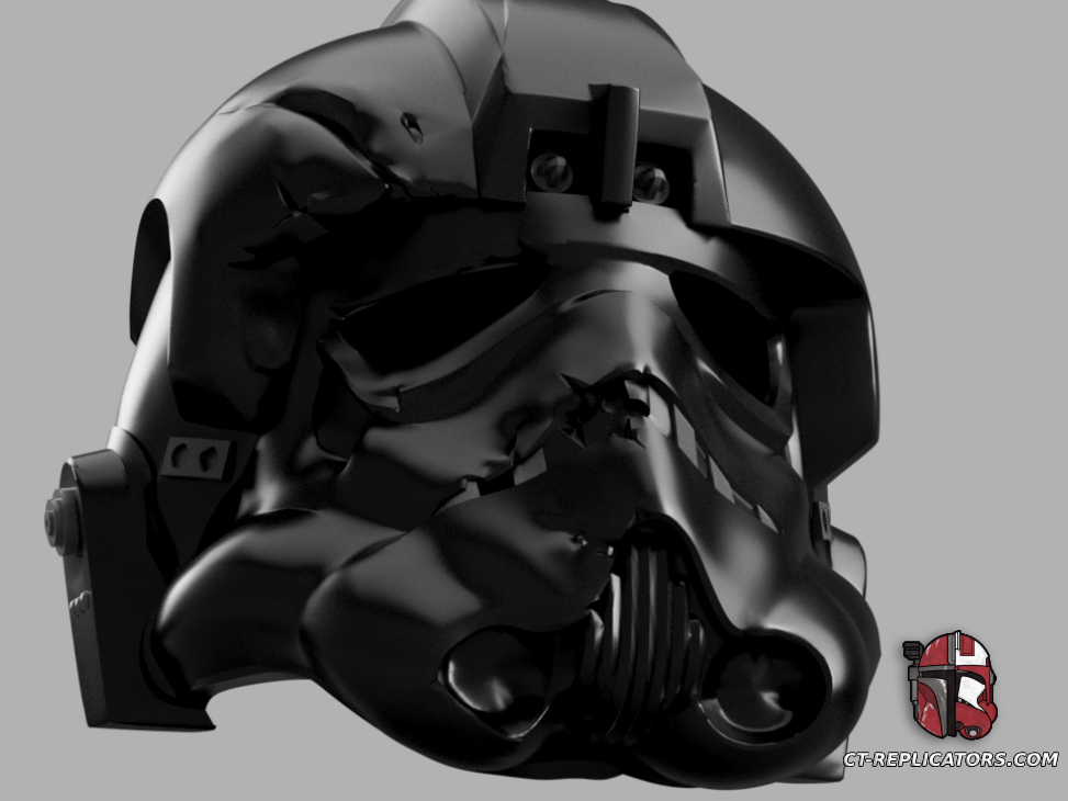 Star Wars Squadron TIE Pilot Veteran Shen Helmet 1:1 Replica Cosplay Battlefront