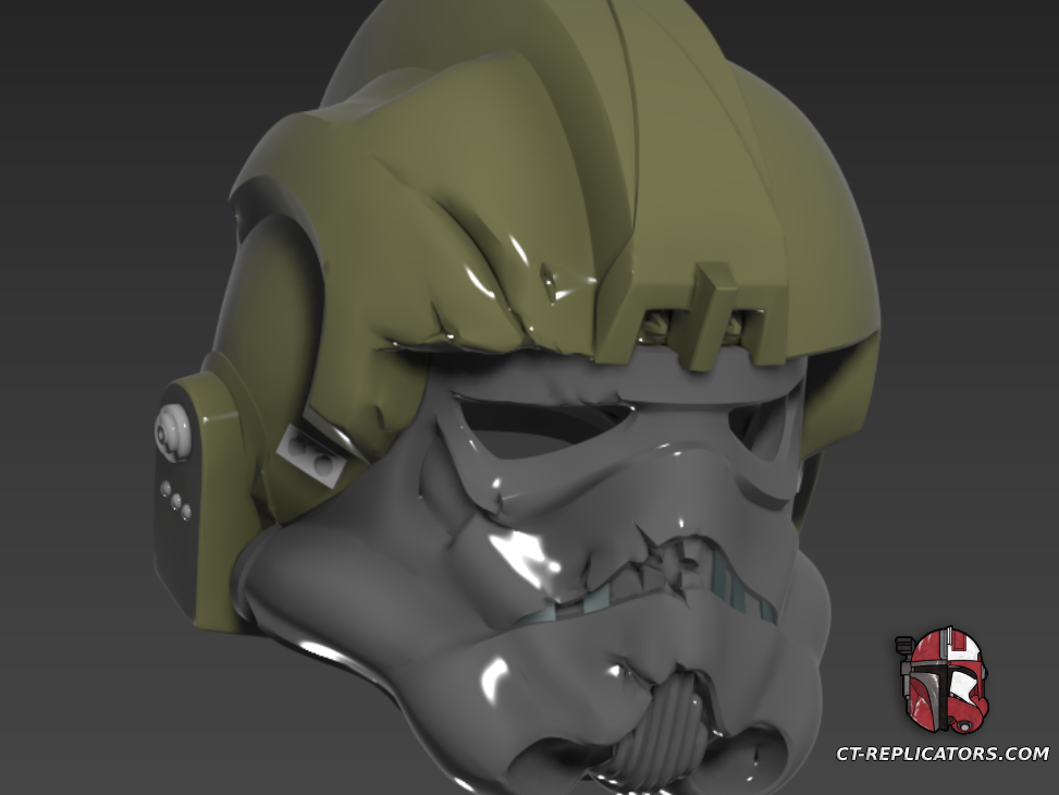 Star Wars Squadron TIE Pilot Veteran Shen Helmet 1:1 Replica Cosplay Battlefront