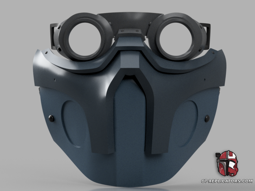Aeutus MK 2 Flak Helmet with Rhaspex rebreather Darktide 1:1 Cosplay Replica Props