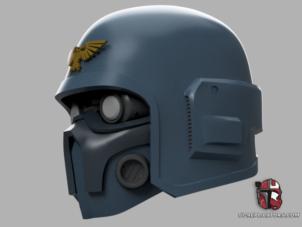 Aeutus MK 2 Flak Helmet with Rhaspex rebreather Darktide 1:1 Cosplay Replica Props