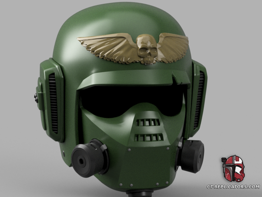 Cadian Type Graia MK IVe Carapace Warden Helmet DARKTIDE 1:1 Replica Cosplay