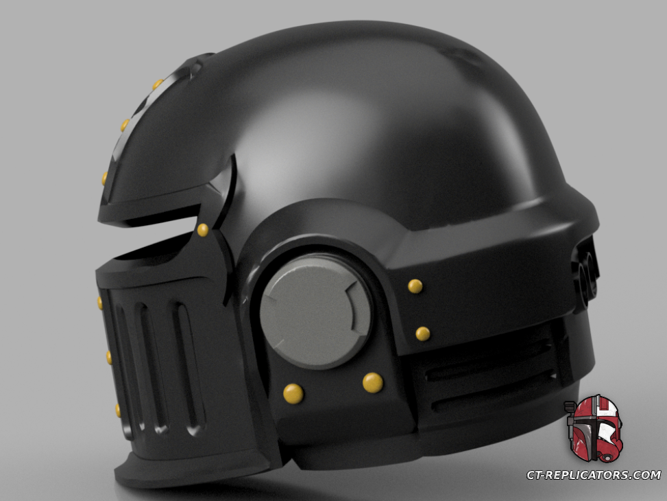 Black Templar Champion Space Marine 2 Helmet 1:1 Cosplay Replica