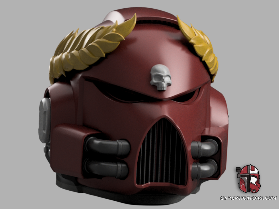 STL 3D Print Files MK7 Aquila Space Marine 2 Helmet PVP Update 1:1 Cosplay Replica