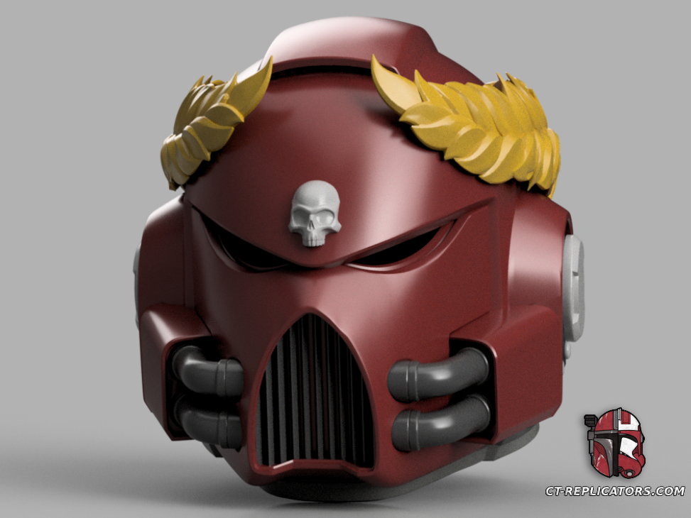 STL 3D Print Files MK7 Aquila Space Marine 2 Helmet PVP Update 1:1 Cosplay Replica