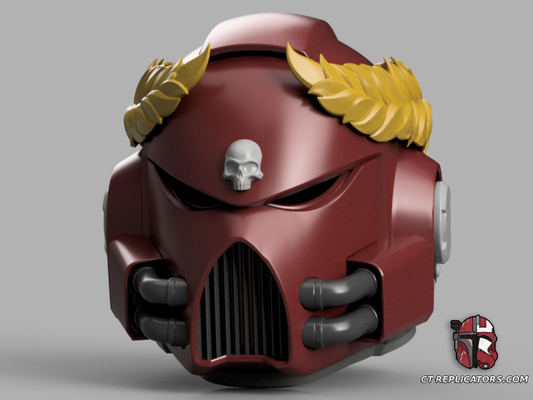 STL 3D Print Files MK7 Aquila Space Marine 2 Helmet PVP Update 1:1 Cosplay Replica