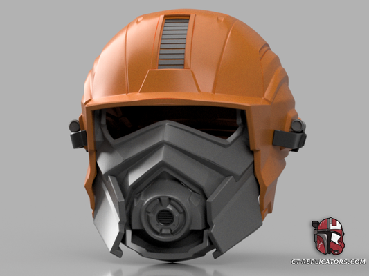 Helldivers 2 - I-92 Fire Fighter Helmet Cosplay 1:1 Replica