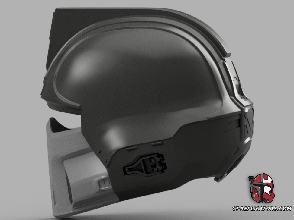 STL 3D Print Files Helldivers 2 - DP-40 Hero Of The Federation Helmet Diy KIT Cosplay 1:1 scale
