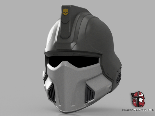 STL 3D Print Files Helldivers 2 - DP-40 Hero Of The Federation Helmet Diy KIT Cosplay 1:1 scale