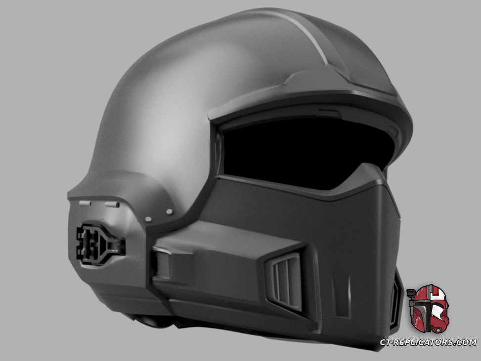 STL 3D Print Files Helldivers 2 - B0-1 Tactical Helmet DIY KIT Cosplay 1:1 scale
