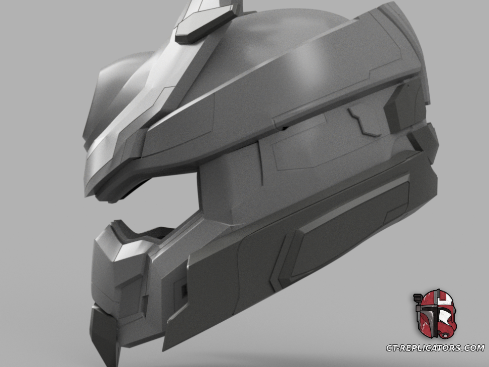STL 3D Print Files Halo Infinite Sovereign Spear Helmet Cosplay 1:1 Replica Cosplay