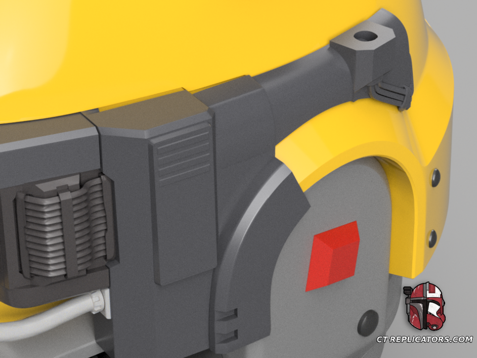 STL 3D Print Files Imperial Fists Operator Champion Space Marine 2 Helmet 1:1 Cosplay Replica