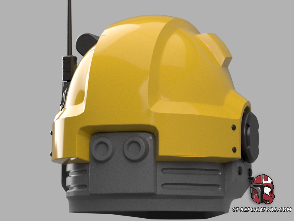 STL 3D Print Files Imperial Fists Operator Champion Space Marine 2 Helmet 1:1 Cosplay Replica