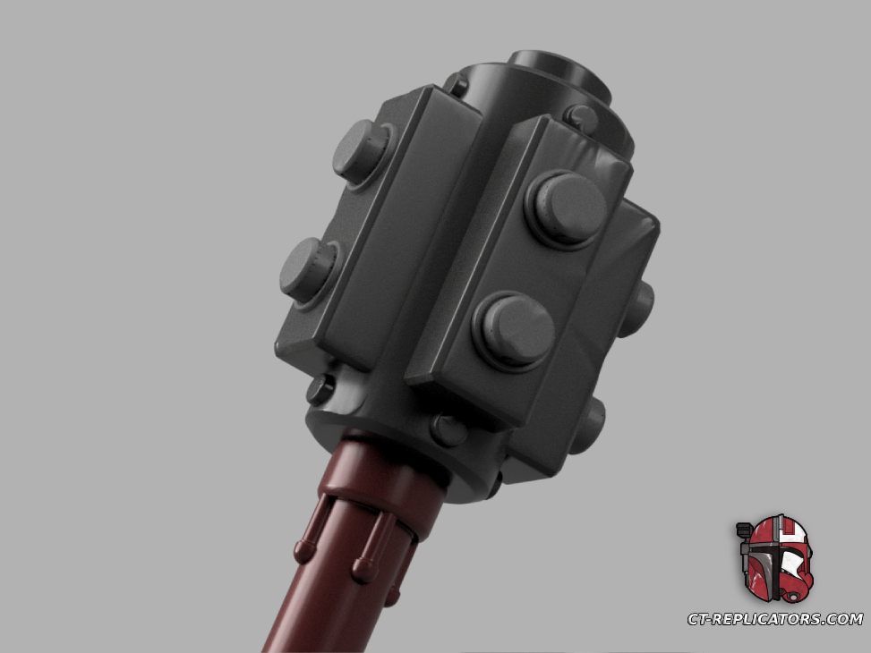 STL 3D Print Files The Adeptus Arbites Class Shock Maul Baton 1:1 Cosplay Replica DARKTIDE