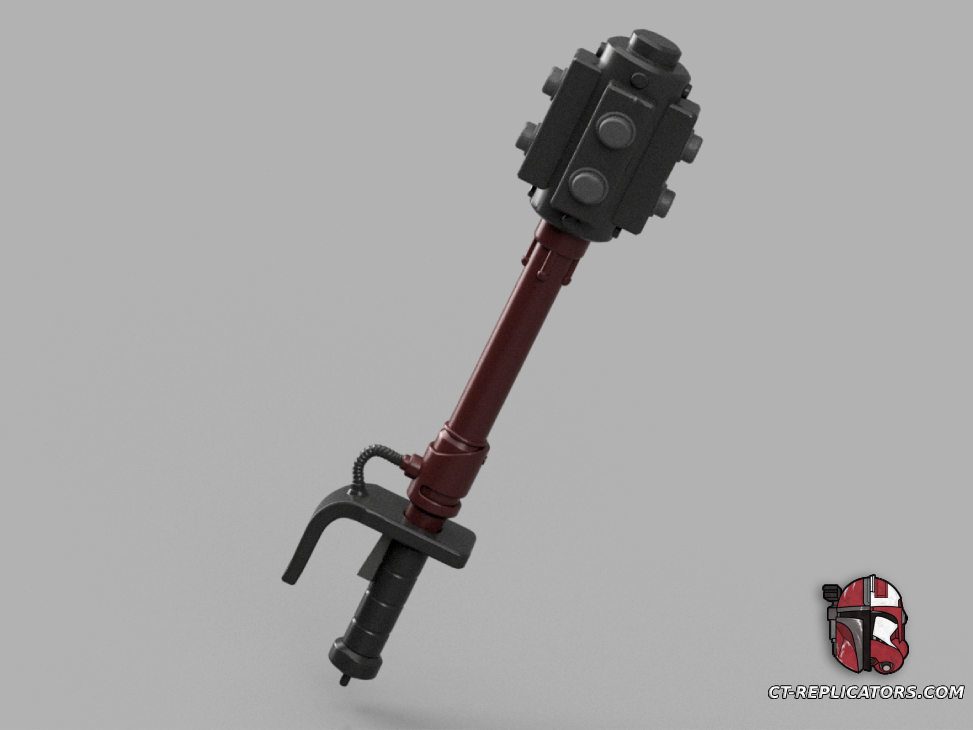 STL 3D Print Files The Adeptus Arbites Class Shock Maul Baton 1:1 Cosplay Replica DARKTIDE