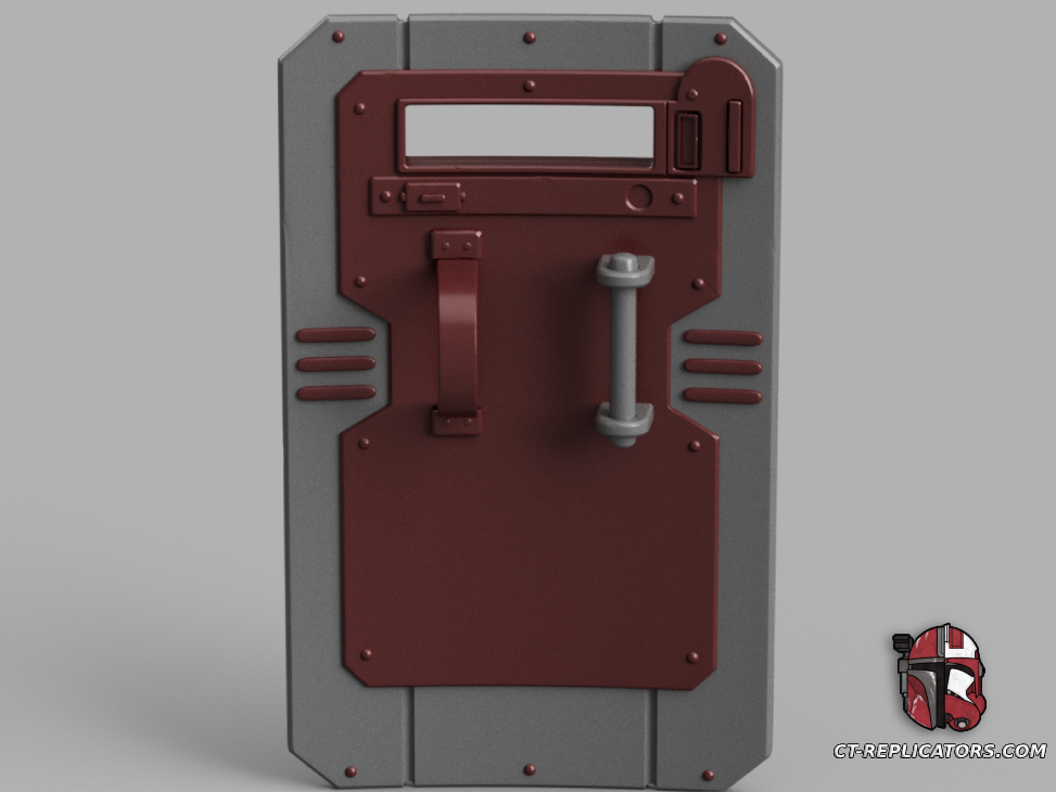 STL 3D Print Files The Adeptus Arbites Class Shield 1:1 Cosplay Replica DARKTIDE